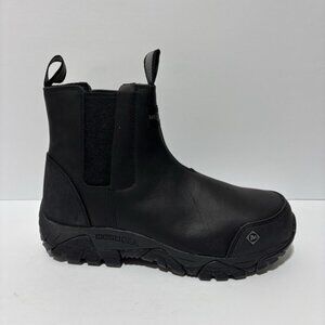 Merrell Men’s Moab Rover Pull On Composite Toe Boots Black, Size 9 M